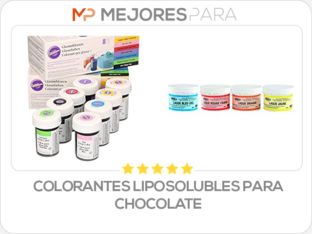 colorantes liposolubles para chocolate