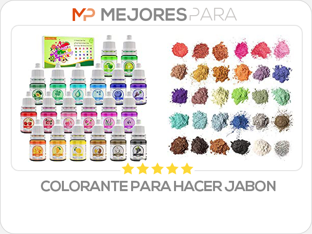 colorante para hacer jabon