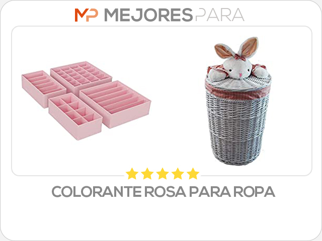 colorante rosa para ropa