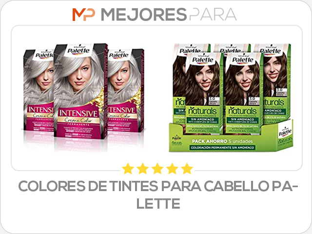 colores de tintes para cabello palette