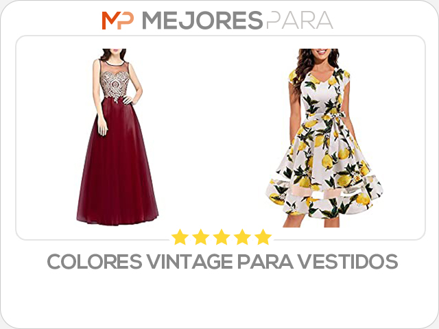 colores vintage para vestidos