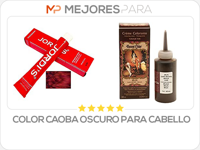 color caoba oscuro para cabello