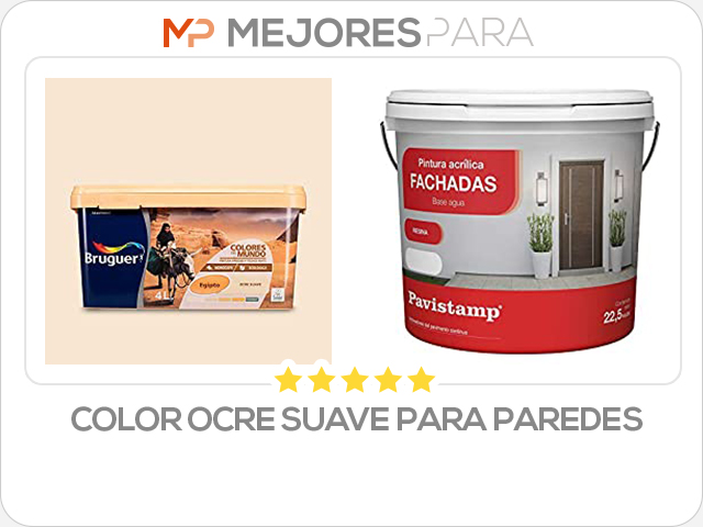 color ocre suave para paredes