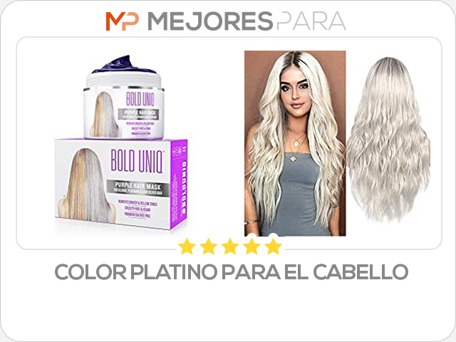 color platino para el cabello