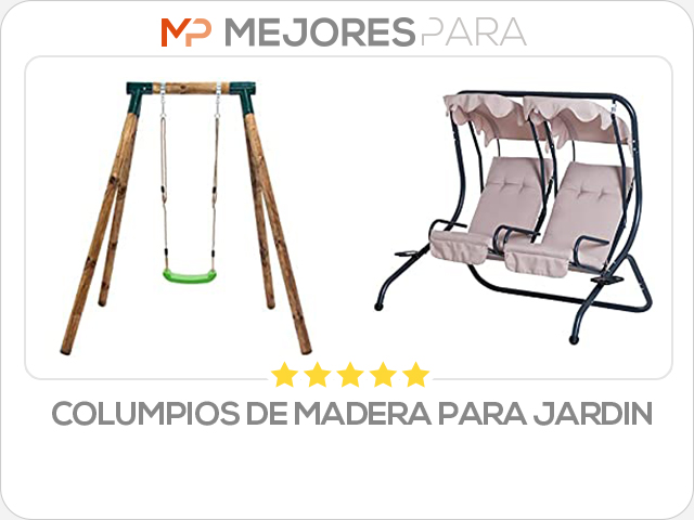 columpios de madera para jardin