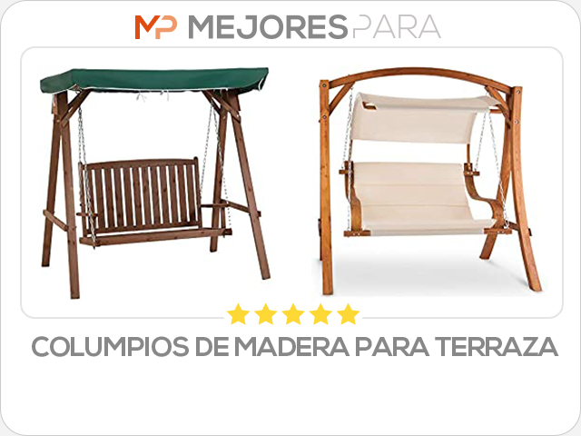 columpios de madera para terraza