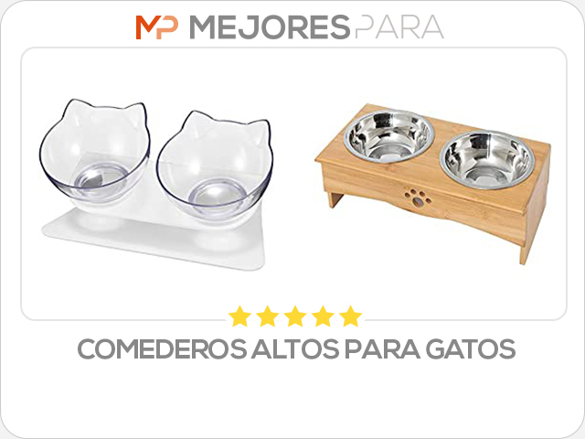 comederos altos para gatos