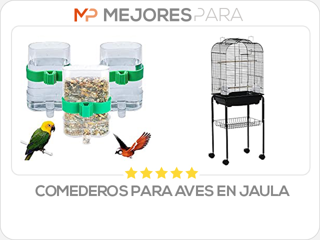 comederos para aves en jaula