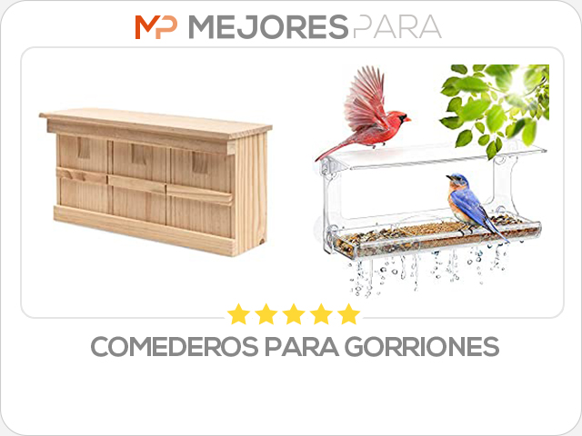 comederos para gorriones