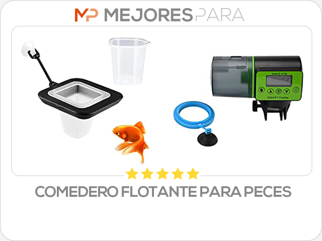 comedero flotante para peces