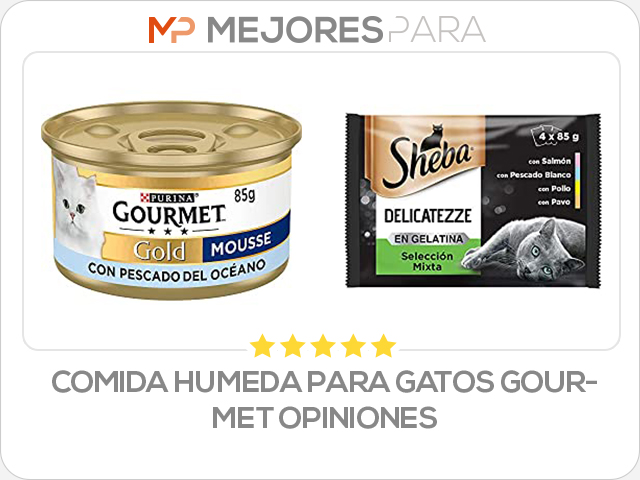 comida humeda para gatos gourmet opiniones