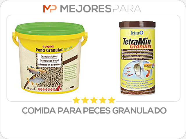 comida para peces granulado