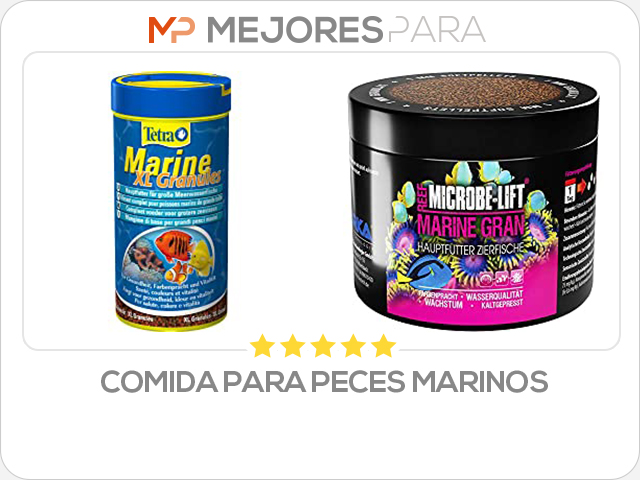 comida para peces marinos