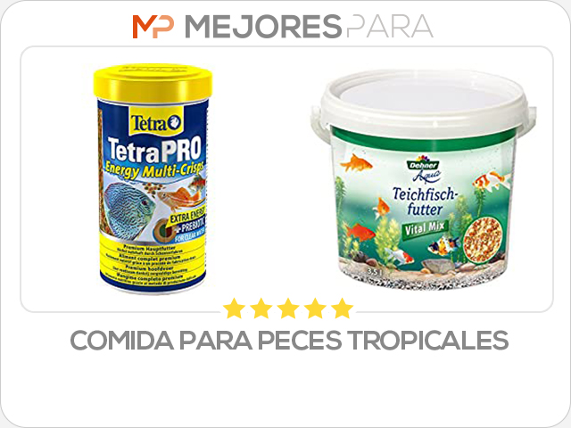 comida para peces tropicales