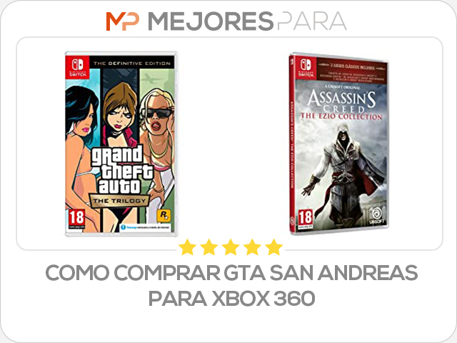 como comprar gta san andreas para xbox 360