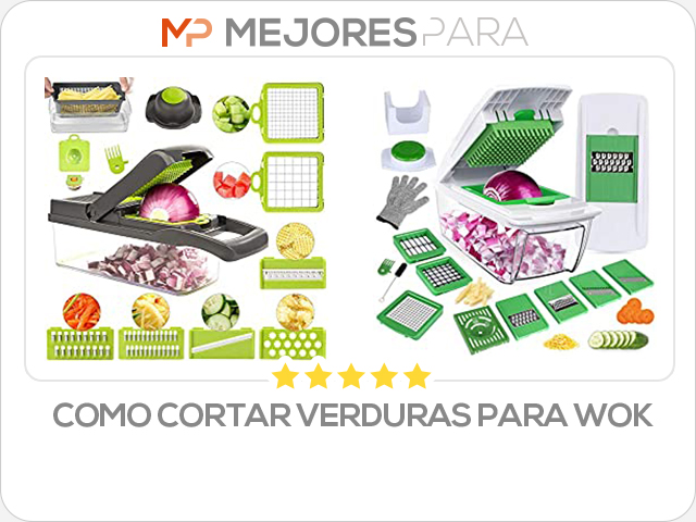 como cortar verduras para wok