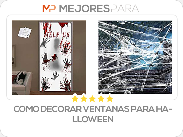 como decorar ventanas para halloween