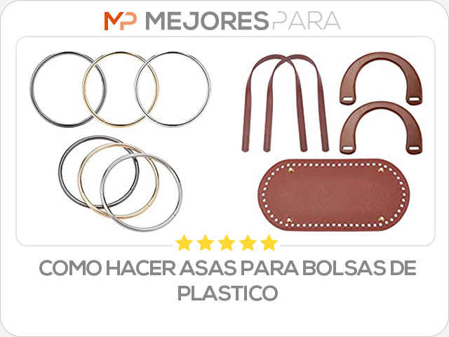 como hacer asas para bolsas de plastico