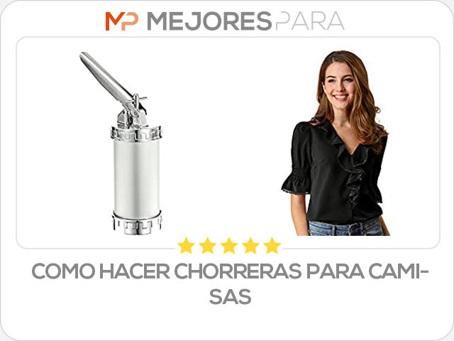 como hacer chorreras para camisas