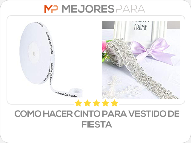 como hacer cinto para vestido de fiesta