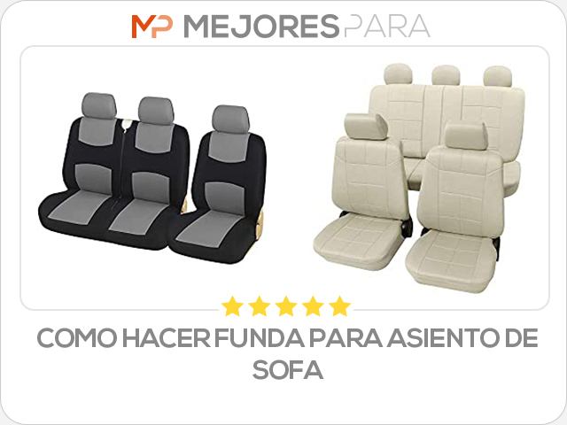 como hacer funda para asiento de sofa