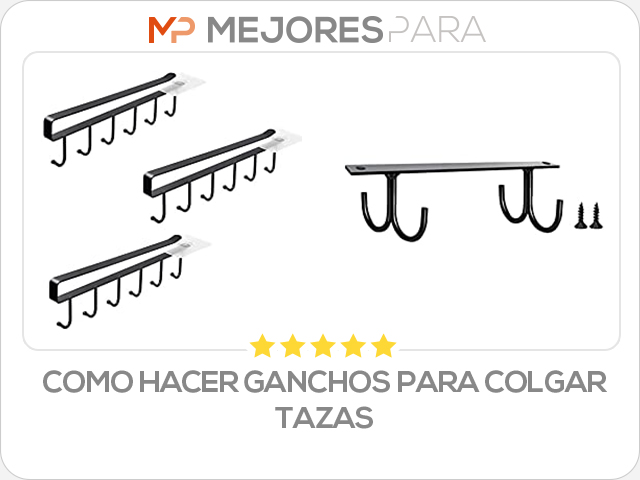 como hacer ganchos para colgar tazas