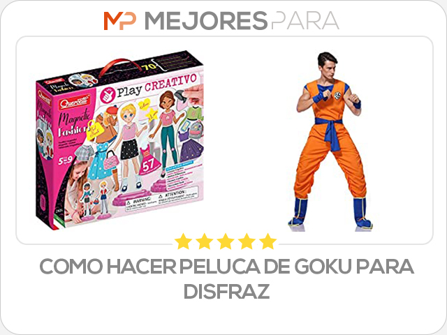 como hacer peluca de goku para disfraz