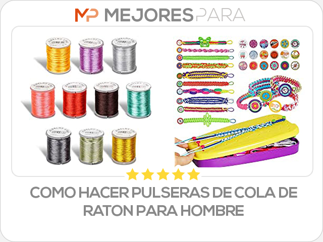 como hacer pulseras de cola de raton para hombre