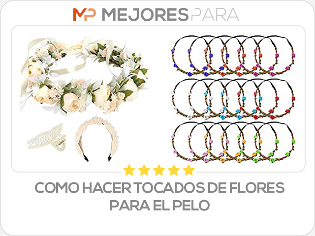 como hacer tocados de flores para el pelo