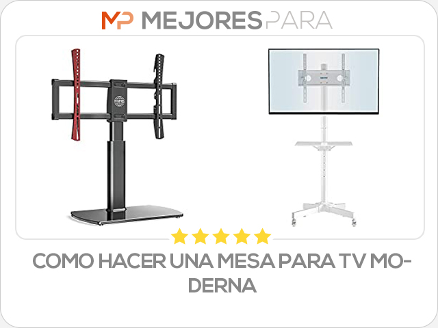 como hacer una mesa para tv moderna