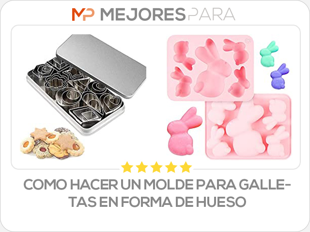 como hacer un molde para galletas en forma de hueso