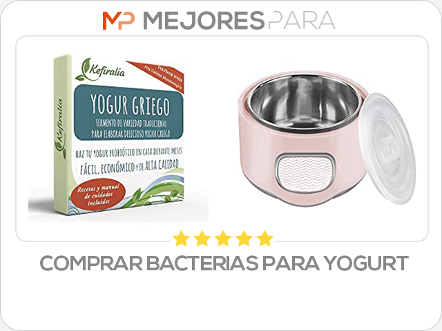 comprar bacterias para yogurt