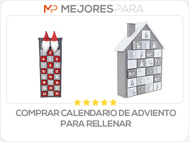 comprar calendario de adviento para rellenar