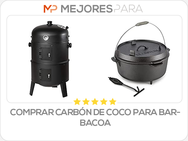 comprar carbón de coco para barbacoa