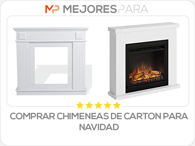 comprar chimeneas de carton para navidad