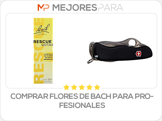 comprar flores de bach para profesionales