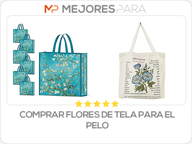 comprar flores de tela para el pelo