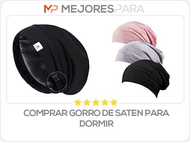 comprar gorro de saten para dormir