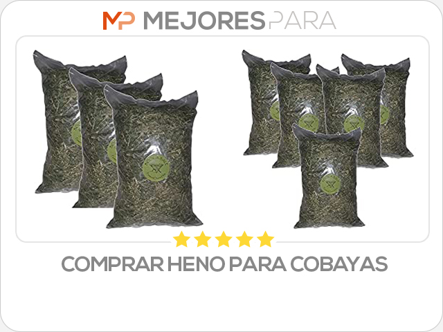 comprar heno para cobayas