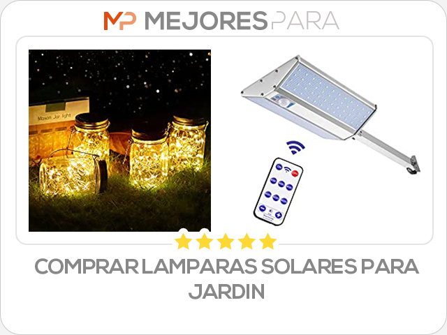 comprar lamparas solares para jardin