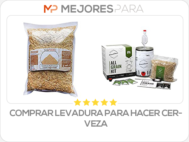 comprar levadura para hacer cerveza