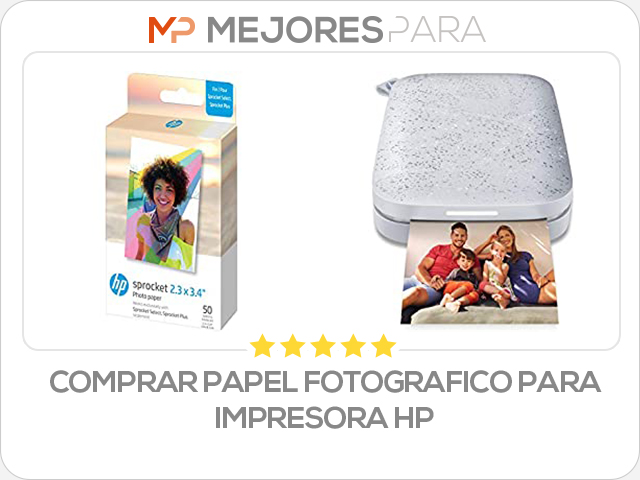 comprar papel fotografico para impresora hp