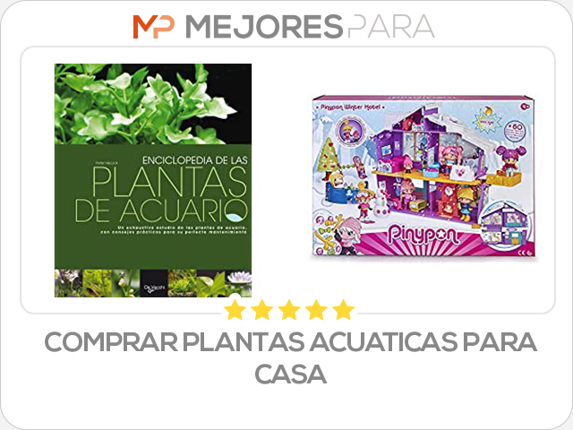 comprar plantas acuaticas para casa