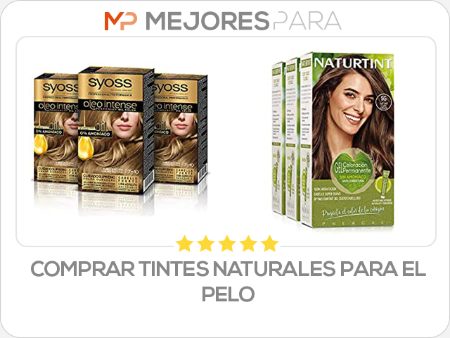 comprar tintes naturales para el pelo