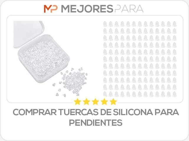 comprar tuercas de silicona para pendientes