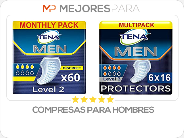 compresas para hombres