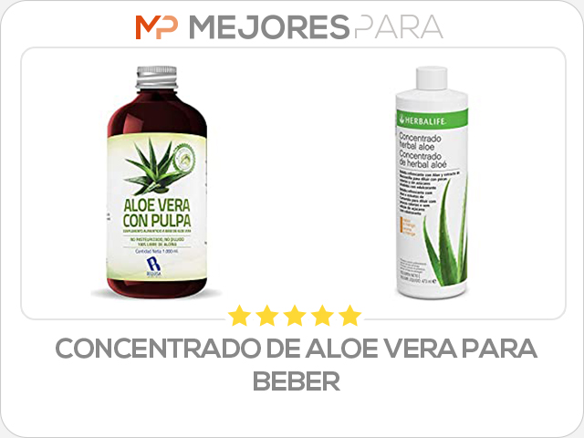 concentrado de aloe vera para beber