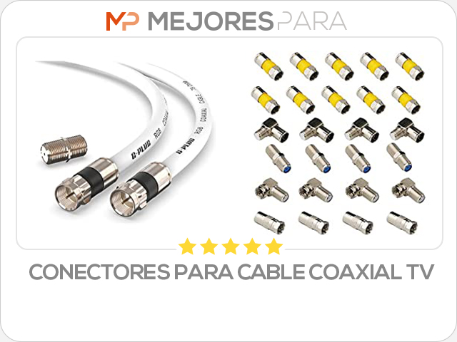 conectores para cable coaxial tv