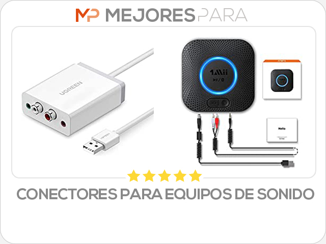 conectores para equipos de sonido