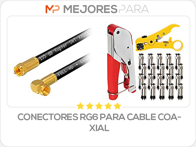 conectores rg6 para cable coaxial